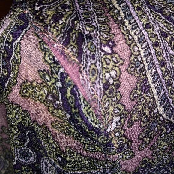 PURPLE PAISLEY PRINT TOP - Picture 5 of 5